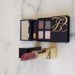 New Estee Lauder Pure Color Lipstick and Four Colors Eye Shadows w/Mirror (2pcs)